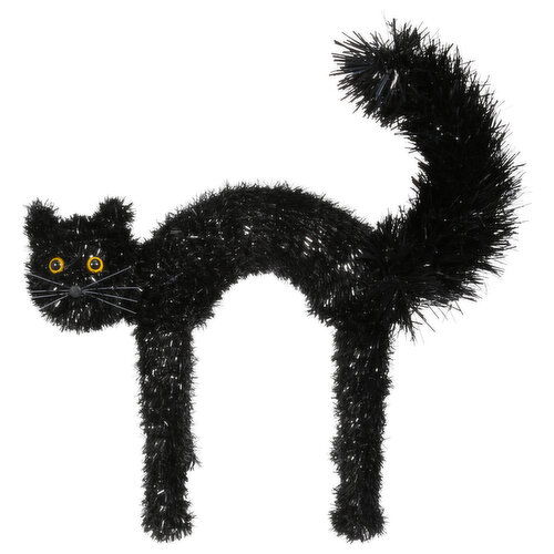 Seasonal Celebrations Tinsel Cat, Fuzzy Tail