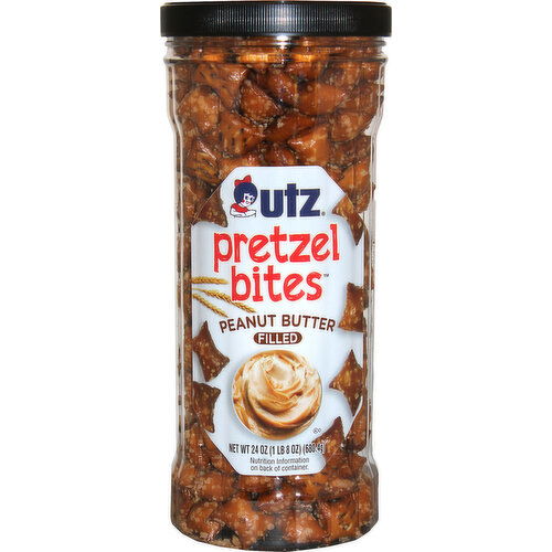 Utz Pretzel Bites, Peanut Butter, Filled