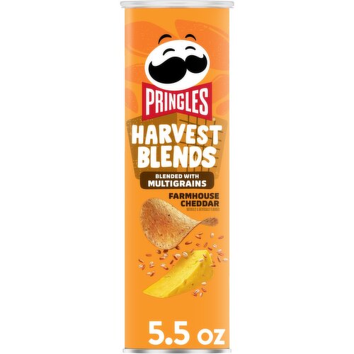 Pringles Potato Crisps Chips, Farmhouse Cheddar - 5.5 Ounce