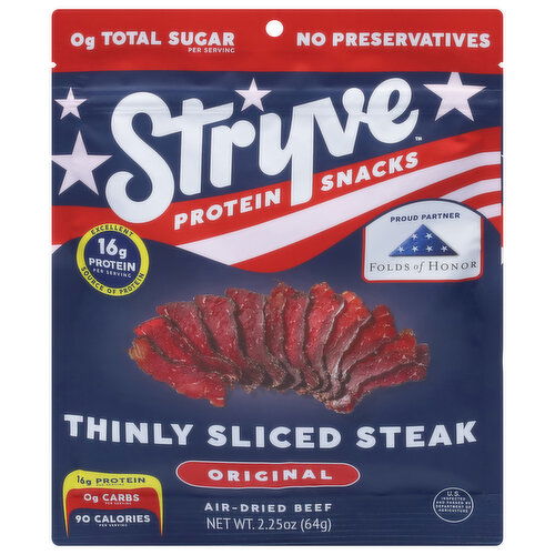 Stryve Beef, Air-Dried, Original