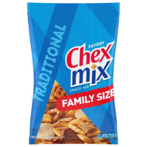 Chex Mix Snack Mix, Savory, Traditional, Family Size