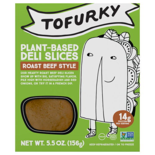 Tofurky Deli Slices. Roast Beef Style, Plant-Based