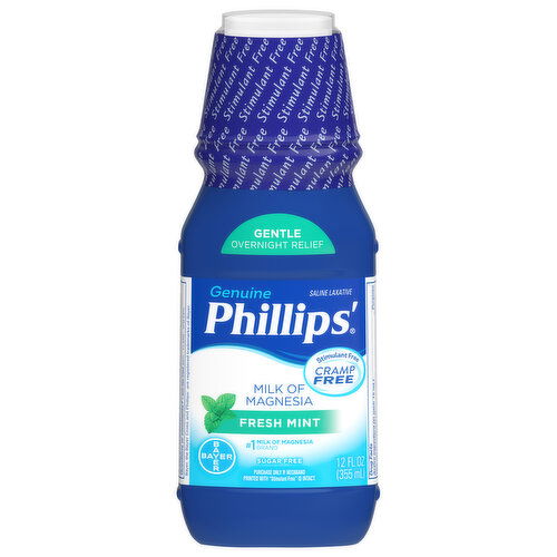 Phillips' Milk of Magnesia, Sugar Free, Fresh Mint