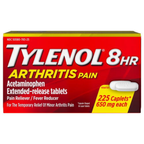 Tylenol Arthritis Pain, 8 Hr, 650 mg, Caplets