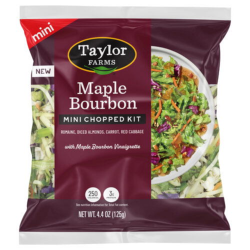 Taylor Farms Maple Bourbon Bacon Mini Chopped Salad Kit - 4.4 Each