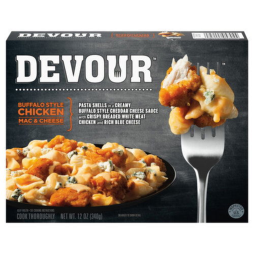 Devour Mac & Cheese, Buffalo Style Chicken