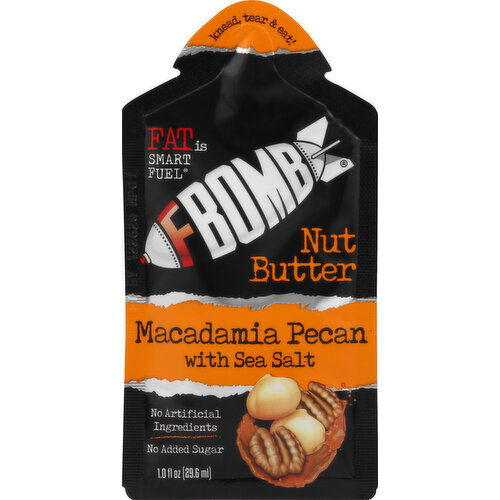 FBOMB Nut Butter, Macadamia Pecan with Sea Salt