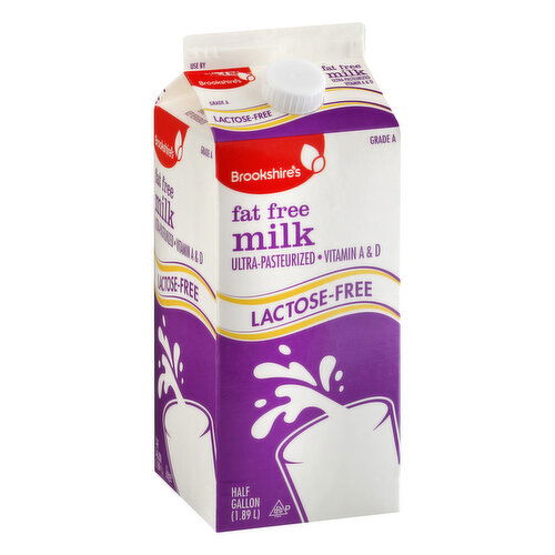 Brookshire's Fat Free Milk, Lactose-Free