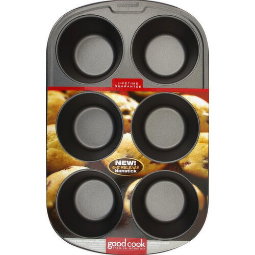 Good Cook Texas Cupcake/Muffin Pan, 6 Cup