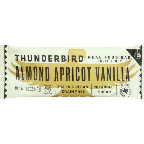 Thunderbird Fruit & Nut Bar, Almond Apricot Vanilla