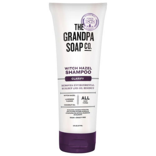 The Grandpa Soap Co. Shampoo, Witch Hazel, Clarify