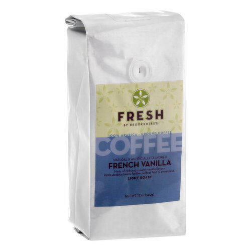 Fresh by Brookshire's French Vanilla Coffee, Ground