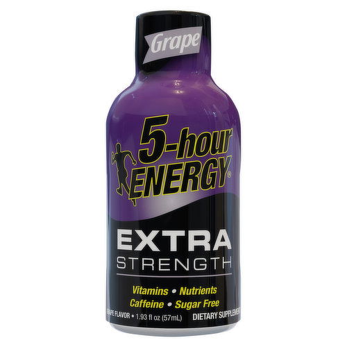 5-Hour Energy Energy Shot, Extra Strength, Grape Flavor
