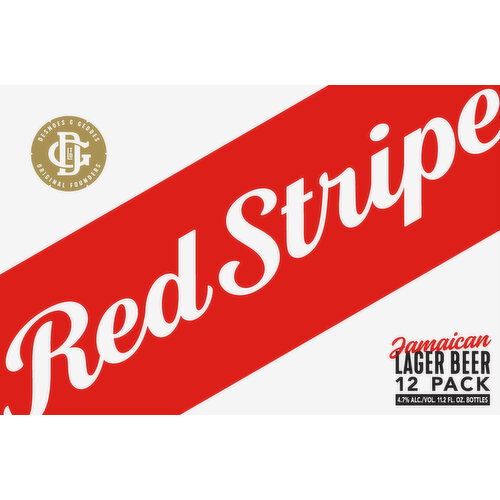 Red Stripe Beer, Lager, Jamaican, 12 Pack