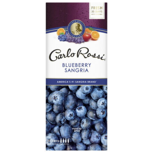 Carlo Rossi Blueberry Sangria Sweet Wine 3L Box