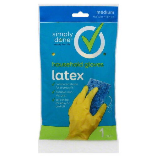 Simply Done Household Gloves, Medium