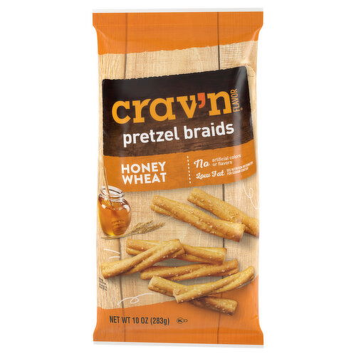 Crav'n Flavor Pretzel Braids, Honey Wheat