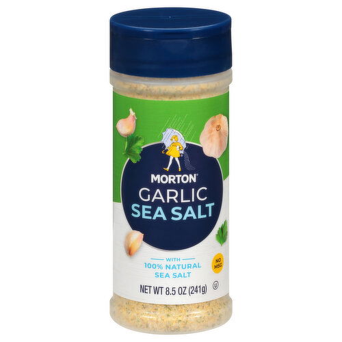Morton Sea Salt, Garlic - 8.5 Ounce