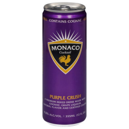 Monaco Cocktail, Purple Crush - 12 Fluid Ounce