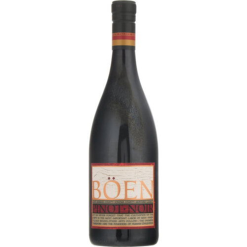 Boen Pinot Noir, Santa Barbara County/Sonoma County/Monterey County