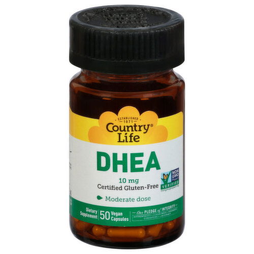 Country Life DHEA, 10 mg, Moderate Dose, Vegan Capsules
