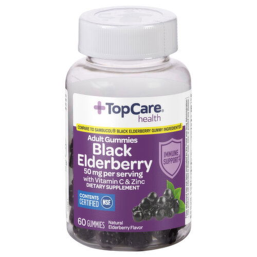 TopCare Black Elderberry, 50 mg, Adult Gummies