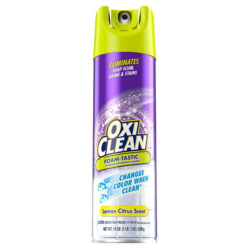 OxiClean Foaming Bathroom Cleaner, Lemon Citrus Scent