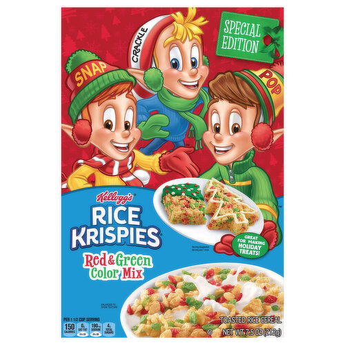 Kellogg's Cereal, Red & Green Color Mix