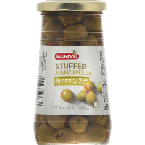 Brookshire's Olives with Minced Pimiento, Stuffed Manzanilla