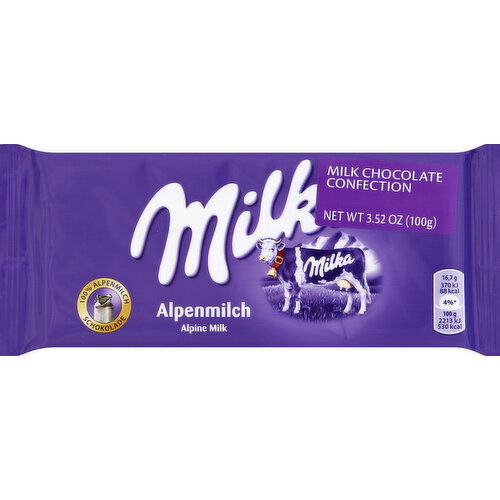 Milka Milk Chocolate Confection, Alpenmilch