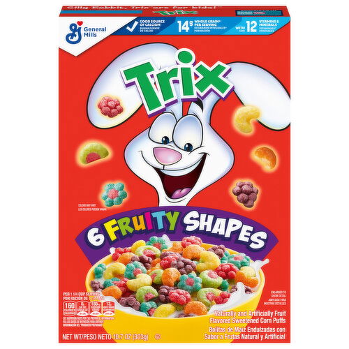 Trix 6 Fruity Shapes Corn Puffs - 10.7 Ounce