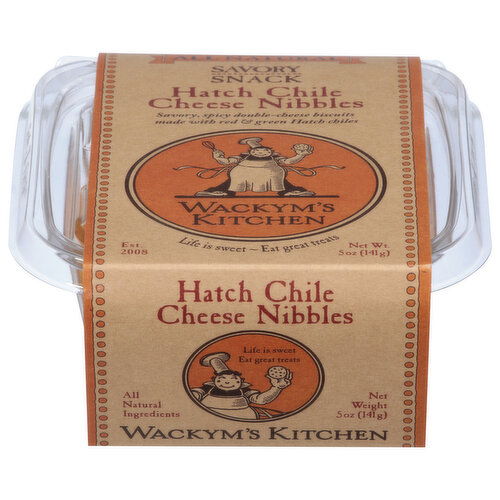 Wackyms Kitchen Cheese Nibble, All Natural, Hatch Chile, Savory Snack - 5 Ounce
