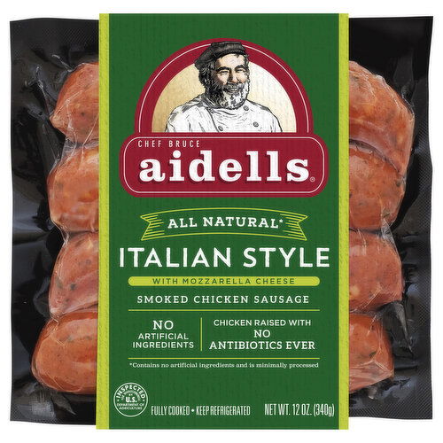 Chef Bruce Aidells Smoked Italian Style Chicken Sausage - 12 Ounce