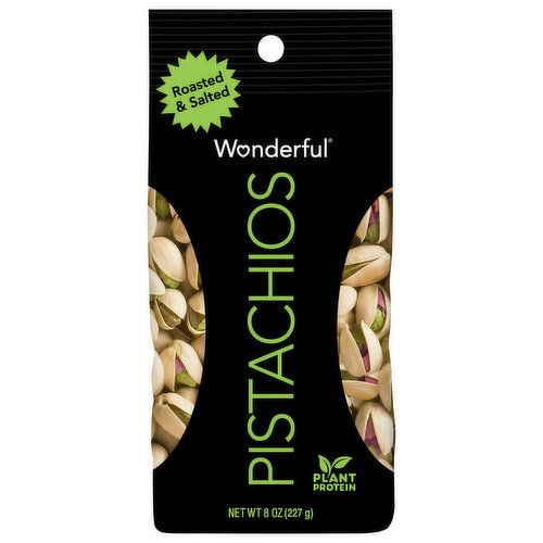Wonderful Roasted & Salted Pistachios - 8 Ounce