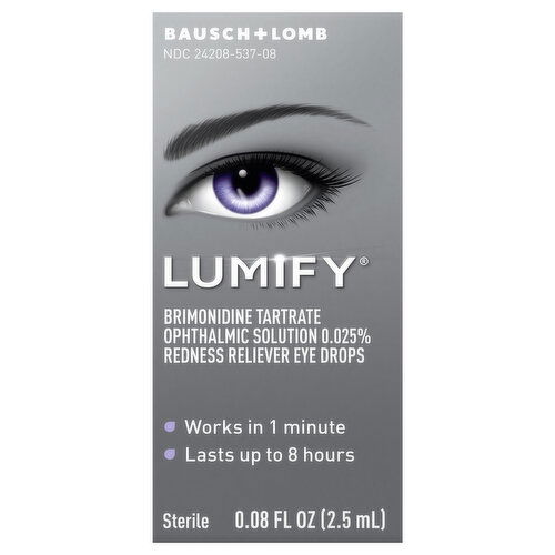 Lumify Eye Drops, Redness Reliever, Sterile