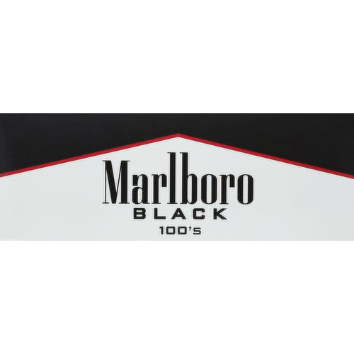 Marlboro Cigarettes, Black, 100's, Flip-Top Box