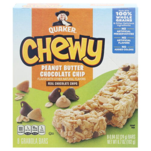 Quaker Granola Bars, Peanut Butter Chocolate Chip