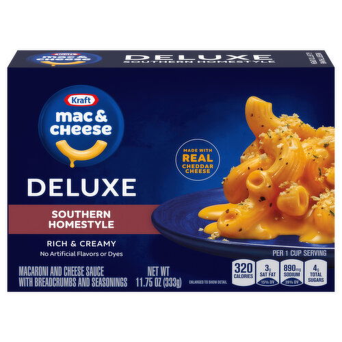 Kraft Deluxe Rich & Creamy Southern Homestyle Mac & Cheese - 11.75 Ounce