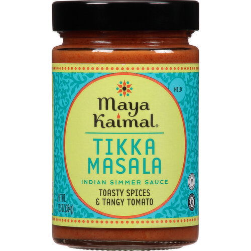 Maya Kaimal Indian Simmer Sauce, Tikka Masala, Mild