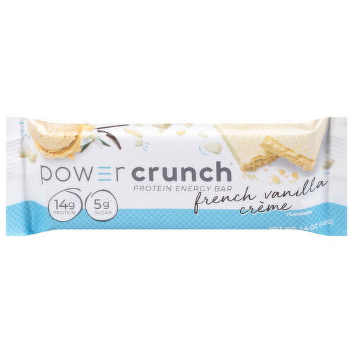 Power Crunch Protein Energy Bar, French Vanilla Creme Flavored