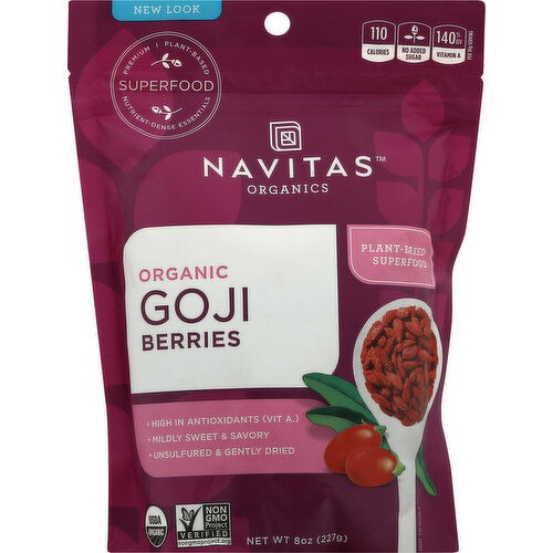 Navitas Berries, Organic, Goji