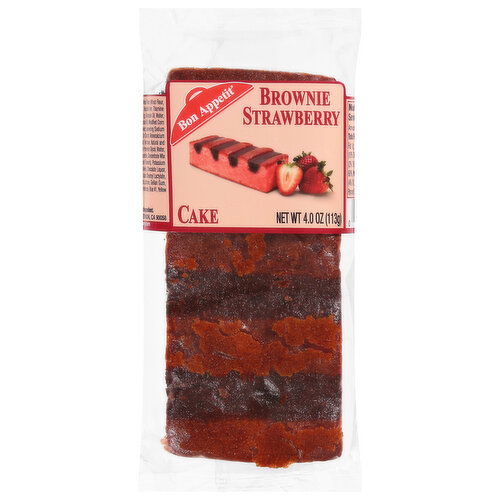 Bon Appetit Cake, Brownie Strawberry - 4 Ounce