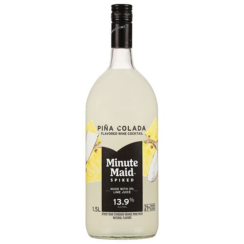 Minute Maid Wine Cocktail, Spiked, Pina Colada - 1.5 Liter