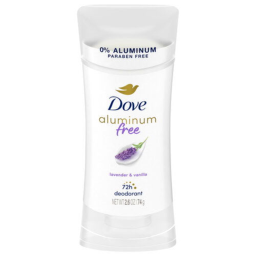 Dove Deodorant, Aluminum Free, Lavender & Vanilla Scent