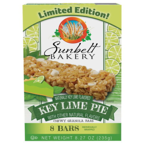 Sunbelt Bakery Granola Bars, Key Lime Pie, Chewy