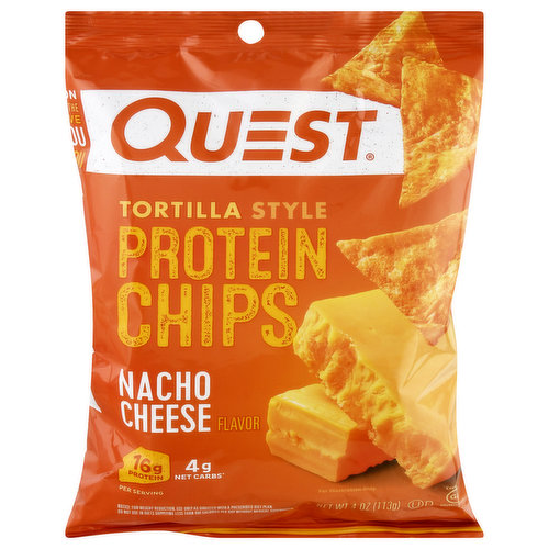 Quest Protein Chips, Nacho Cheese Flavor, Tortilla Style