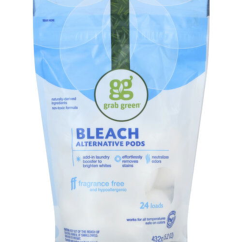 Grab Green Bleach Alternative Pods, Fragrance Free