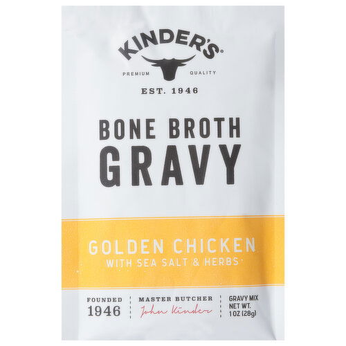 Kinder's Gravy, Bone Broth, Golden Chicken with Sea Salt & Herbs