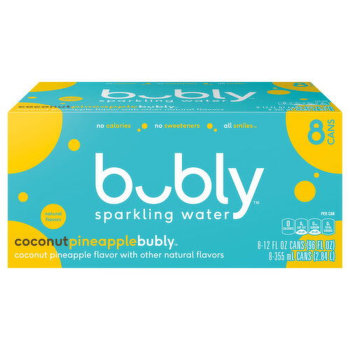 Bubly Sparkling Water Coconut Pineapple