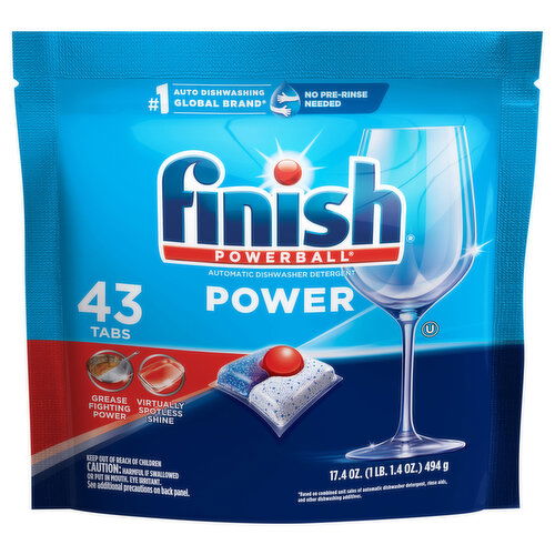 Finish Dishwasher Detergent, Power, Automatic